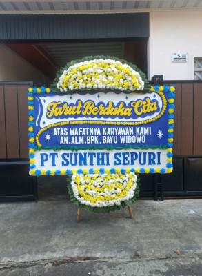 Papan Bunga Duka di Soba